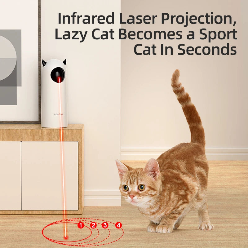 Automatic Toys Interactive Smart Teasing Pet LED Laser Indoor