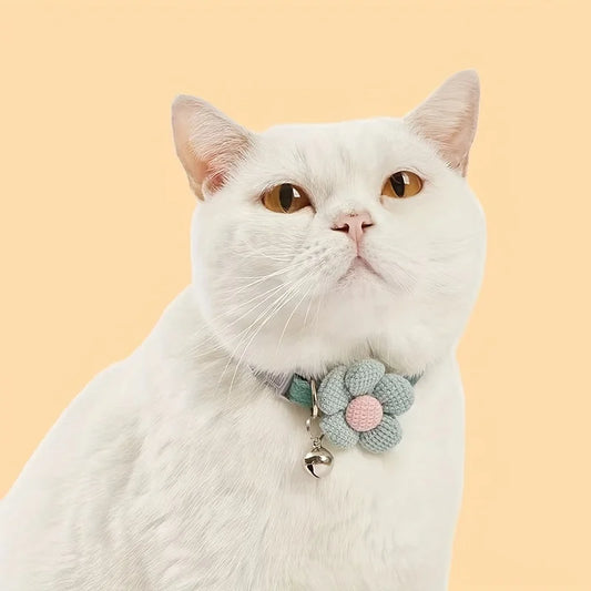 Cat Collar with Cute Flower.