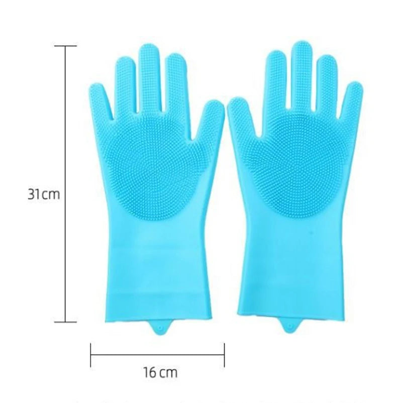 Pet cat bath brush Teddy silicone bath gloves