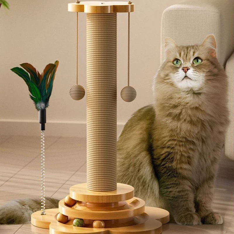 Pet Cat Toy Solid Wood