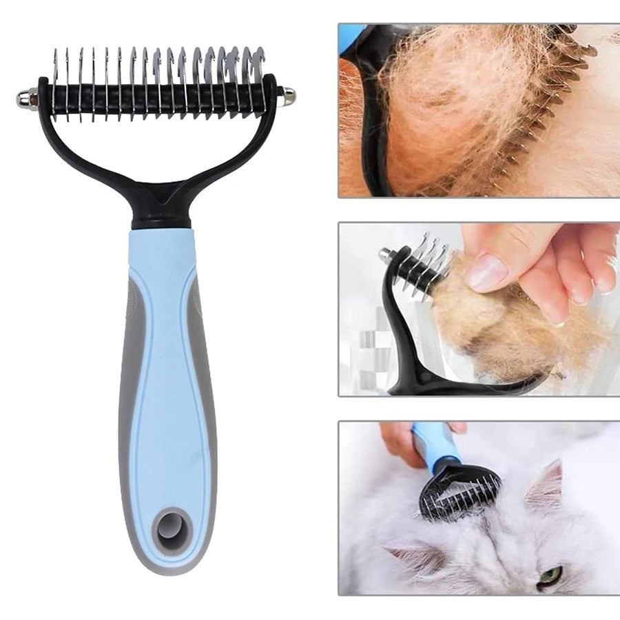 Dog Cat Dematting and Deshedding Brush