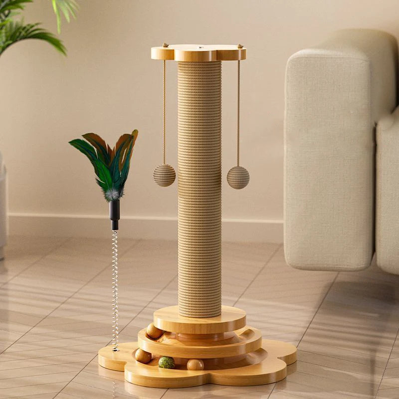 Pet Cat Toy Solid Wood