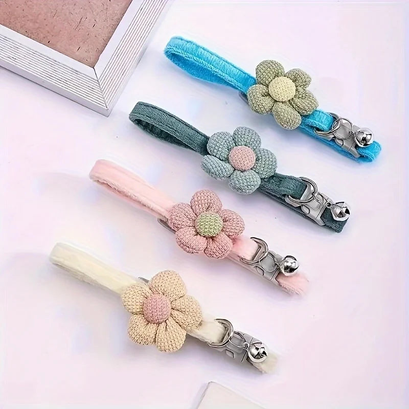 Cat Collar with Cute Flower.